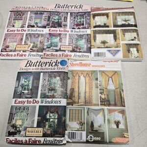Simplicity 4660/5050 Butterick 6434/5480/5349 Sewing Patterns window treatments